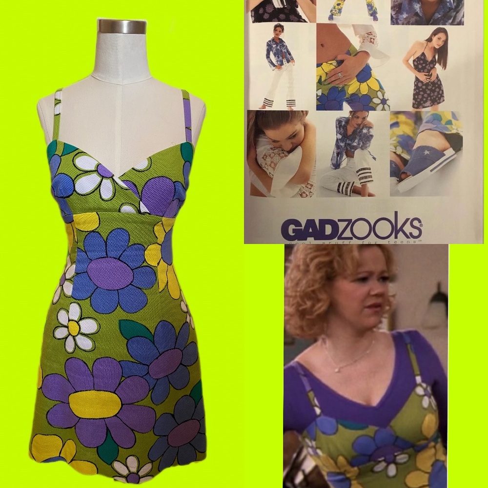 90s Laundry by Shelli Segal Floral Print Dress Featured in Gadzooks